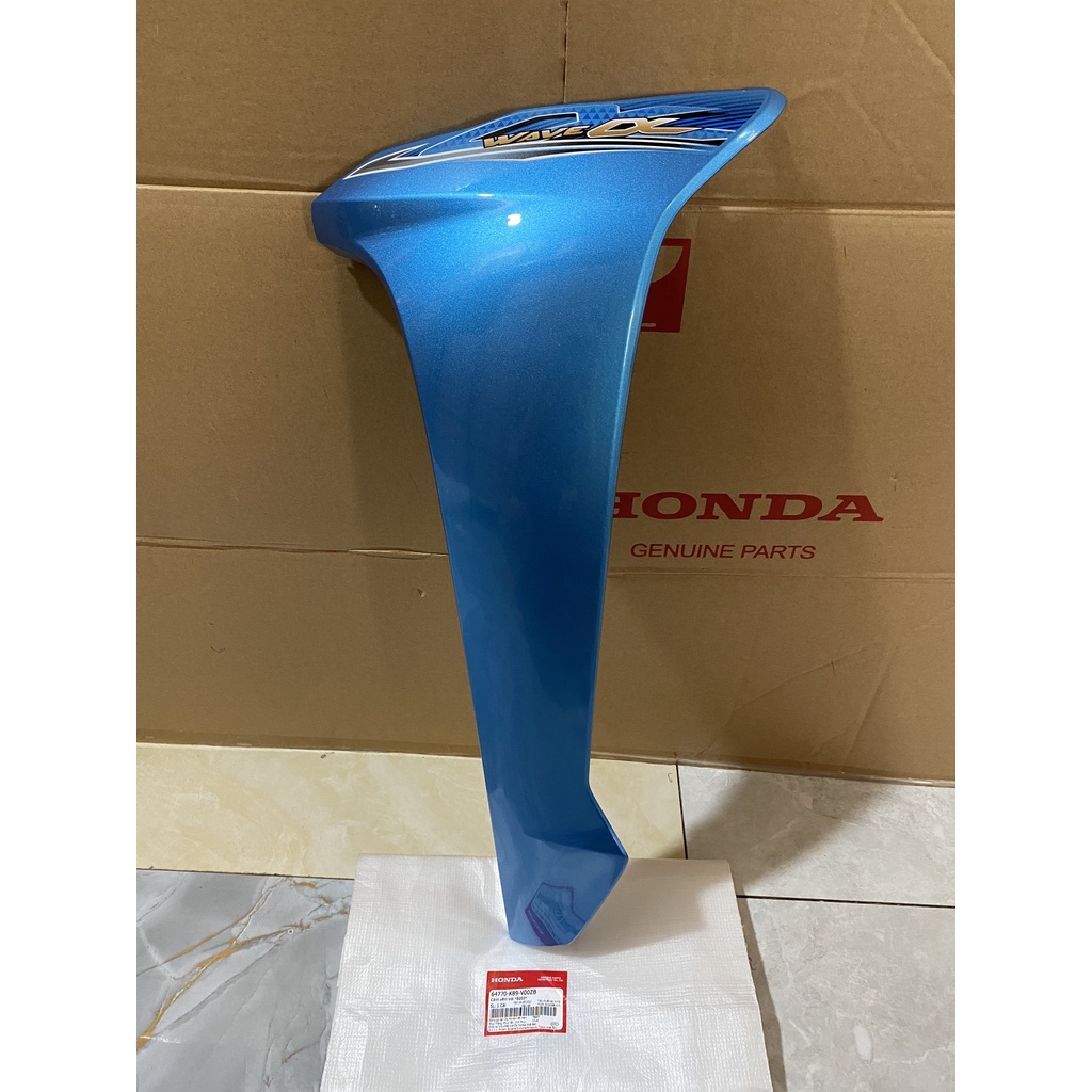 Cánh yếm bên trái | bửng yếm WAVE A110 (2017) màu Xanh ngọc chính hãng Honda (64770-K89-V00ZB)
