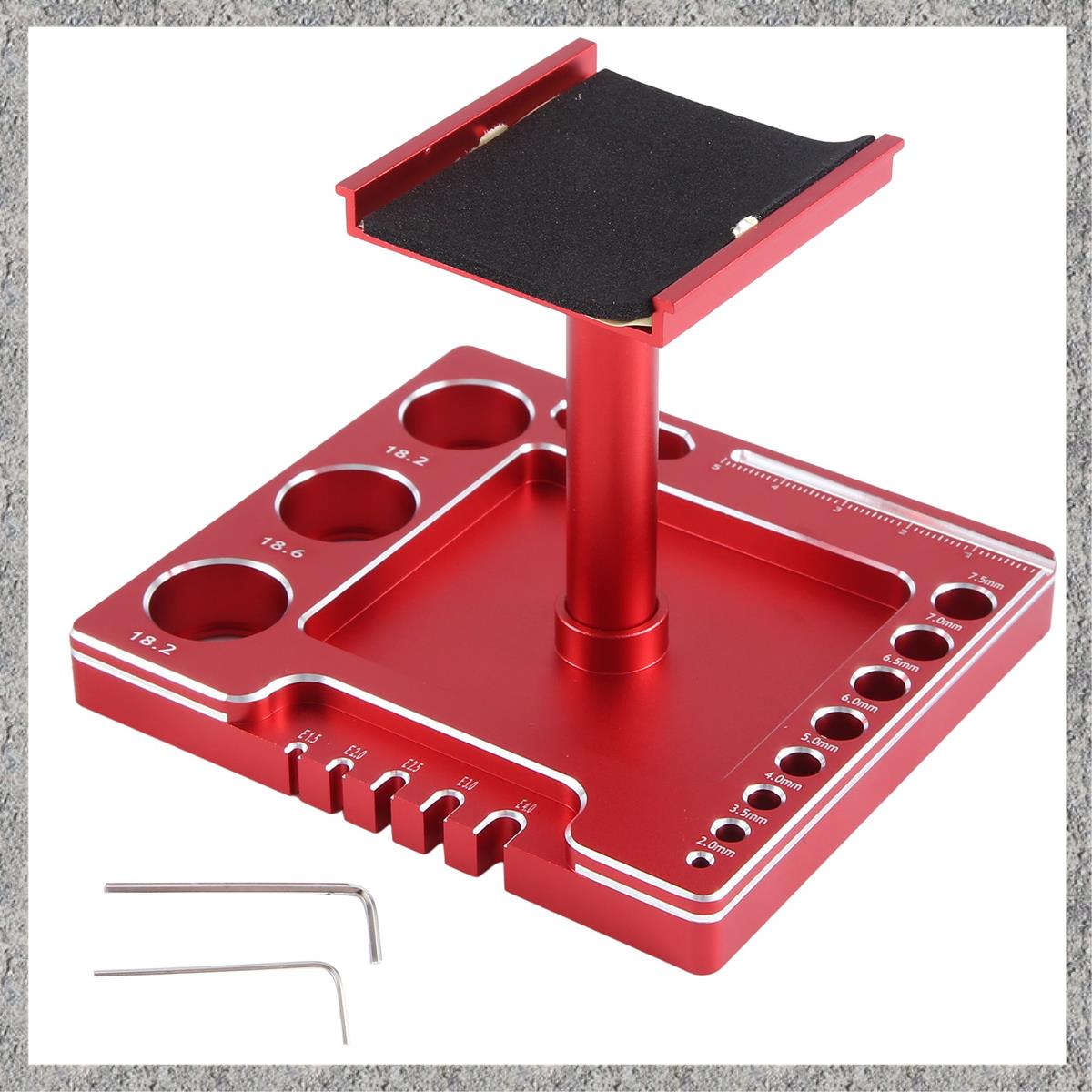 (DGHV) Metal RC Car Work Stand Repair Workstation Assembly Platform 360 Degree Rotation for TRX4M FM
