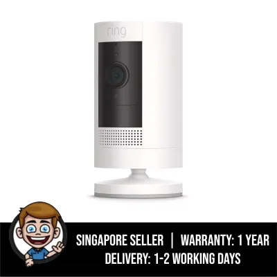 All-new Ring Stick Up Cam Battery HD Security Camera with two-way talk, Works with Alexa