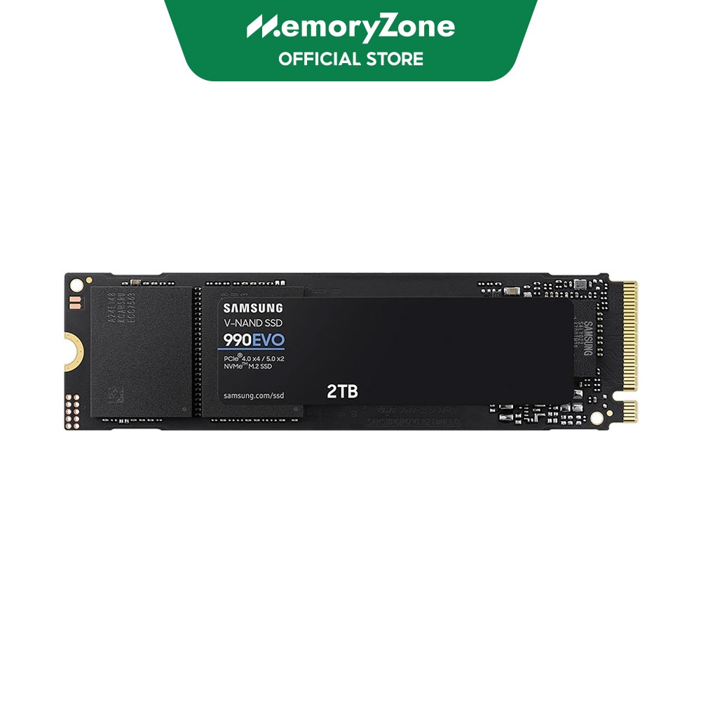 Ổ cứng SSD Samsung 990 EVO 2TB PCIe 4.0 x4 / PCIe 5.0 x2 NVMe V-NAND M.2 2280 MZ-V9E2T0BW