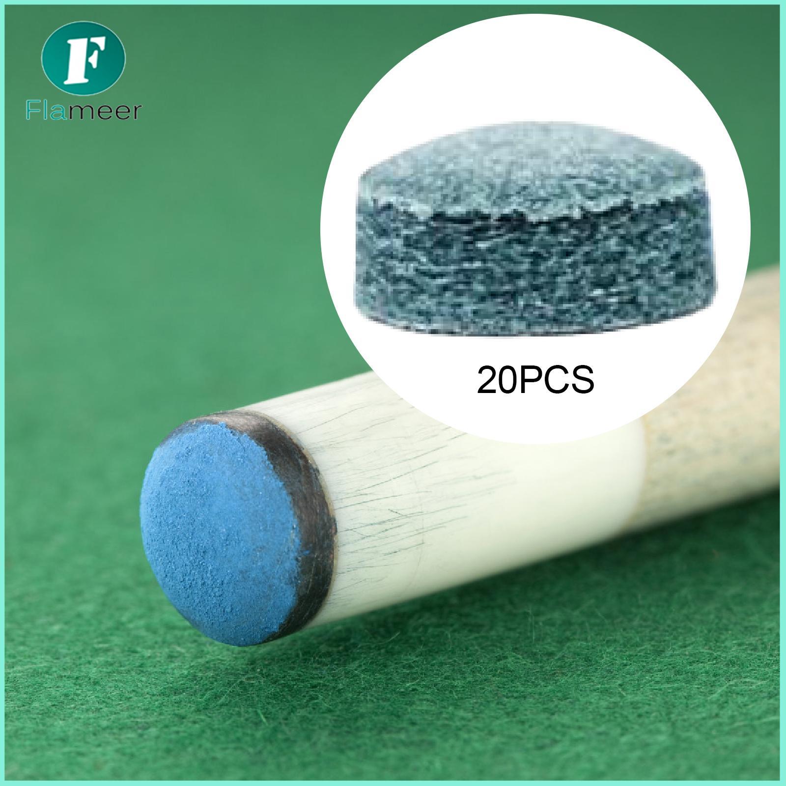 Flameer 20Pcs Billiards Cue Tips Snooker Pool Cue Tips Billiard Accessories Gifts Parts for Games Birthday Indoor Beginner Men ราคา 2,386 บาท*ส่งฟรี