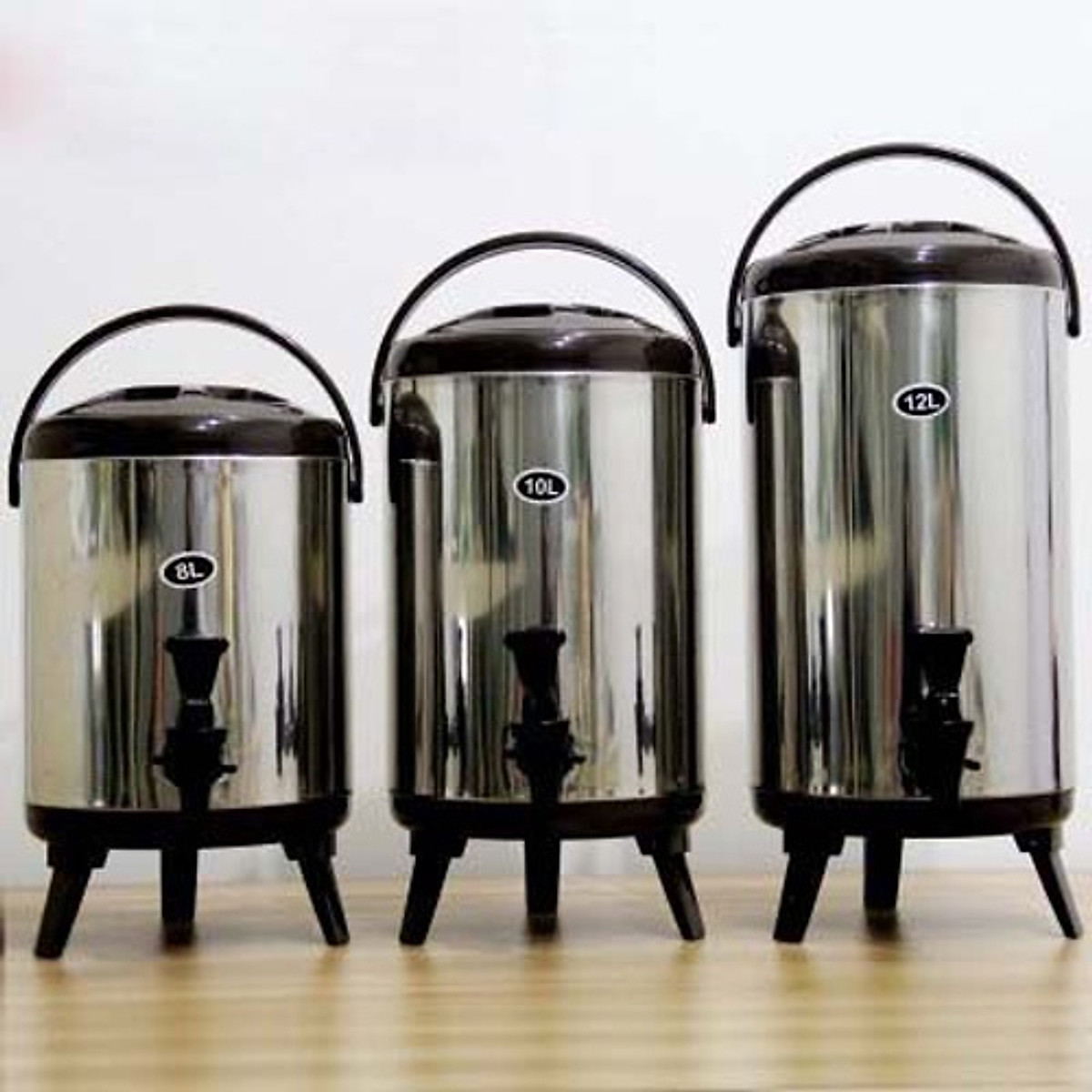 Bình giữ nhiệt ủ trà, bình nước nóng lạnh có vòi, bình đựng nước chuyên dụng pha trà loại 6l, 8l, 10l, 12l mã khn1223