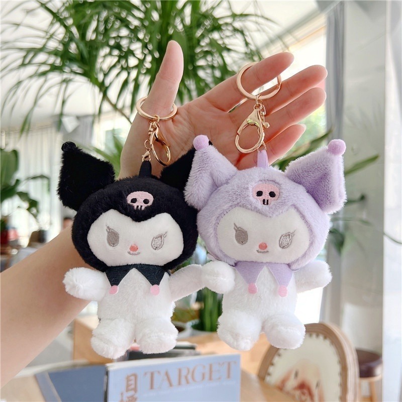 Sanrio kuromi cinnamoroll Nhồi Bông Đáng Yêu Treo Balo / Móc Khóa