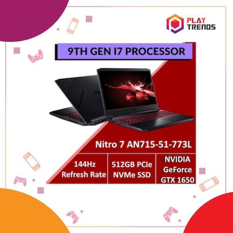 Acer Nitro 7 AN715-51-773L - 9th Gen Intel Core™ i7-9750H processor with GTX 1650 Graphics by PlayTrends