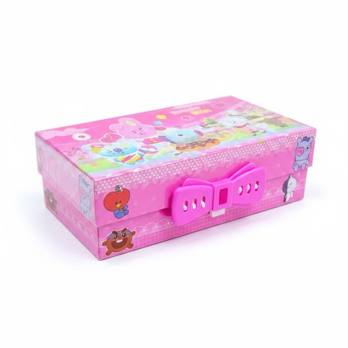 Kotak Pensil Kode 3D 3 Susun / Tempat Pensil Pin 3 Tingkat