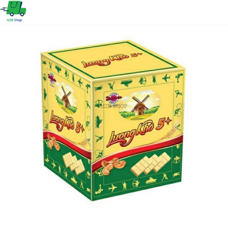 Hộp 10 cái Lương Khô 5+ Hải Châu Đặc Biệt 70g/gói
