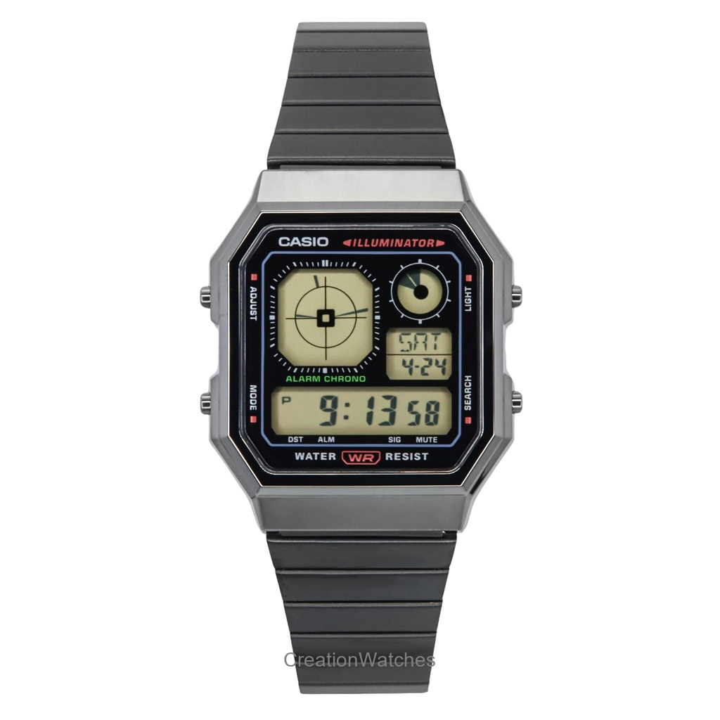 Time Cruze Casio Vintage Aq-800E Unisex Analog Digital Dual Time