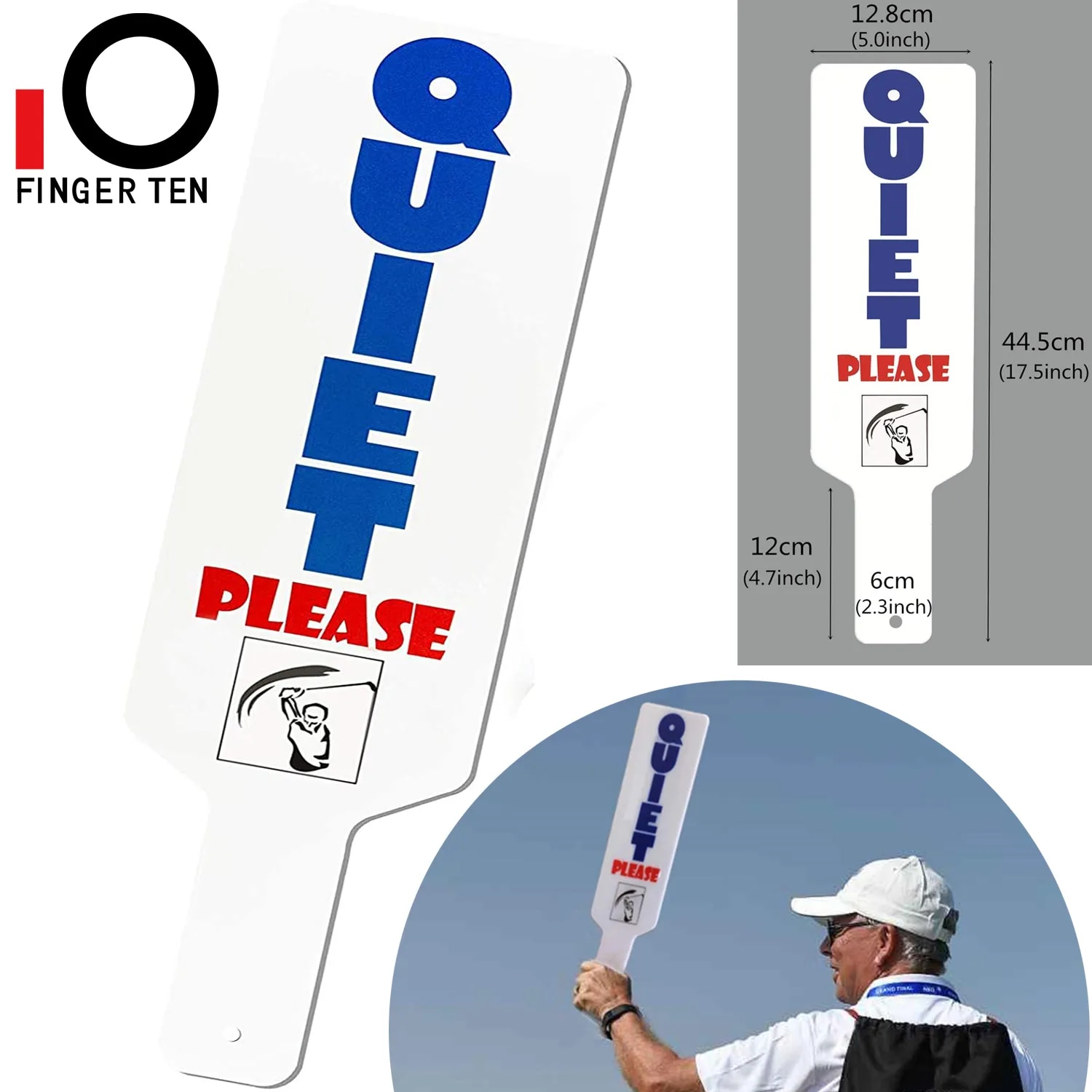 New Funny Tool Golf Quiet Sign Upgrade Practice Signs Golfer Aid Training