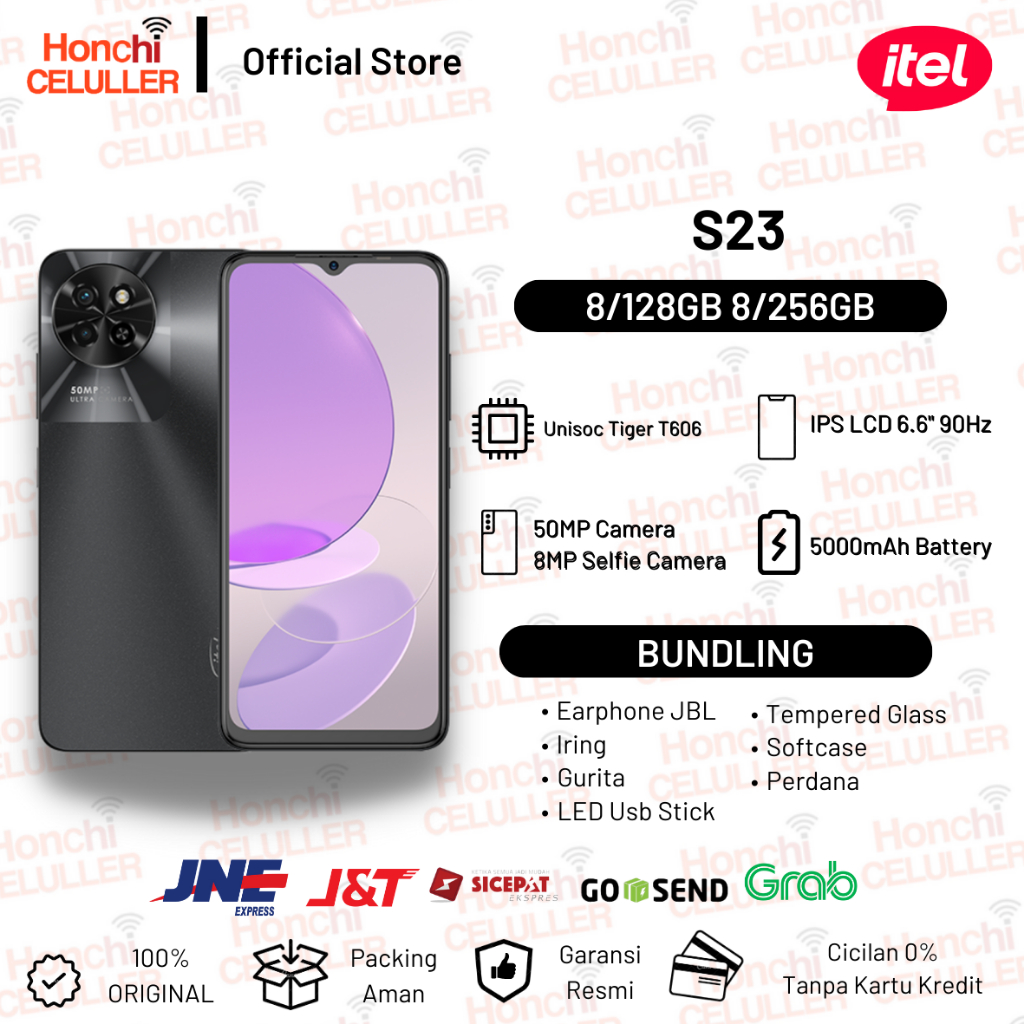 itel S23 8/256GB 8/128GB Garansi Resmi itel Indonesia Infinix Harga 1,499,000 rupiah*Gratis Ongkir