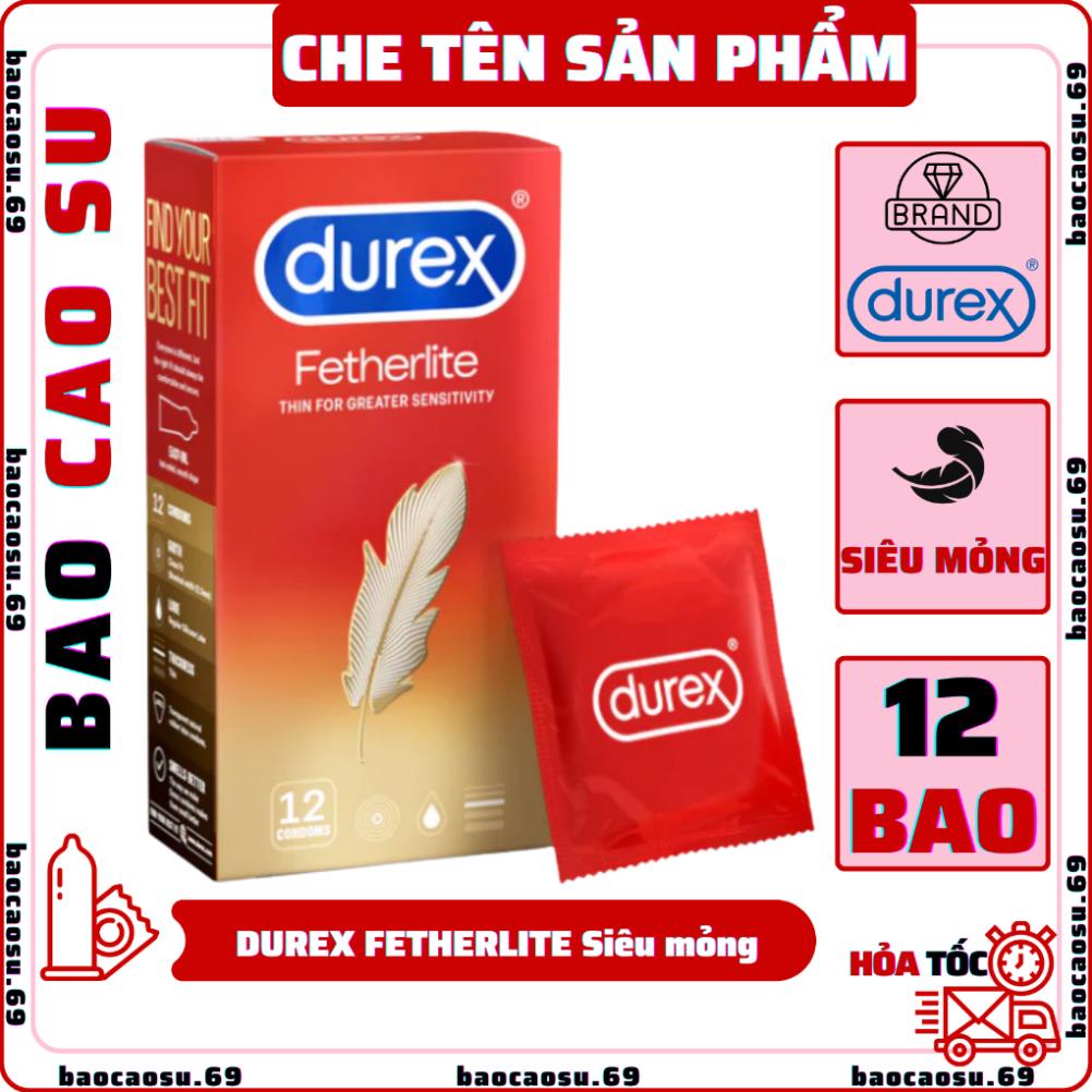 Bao cao su durex fetherlite siêu mỏng