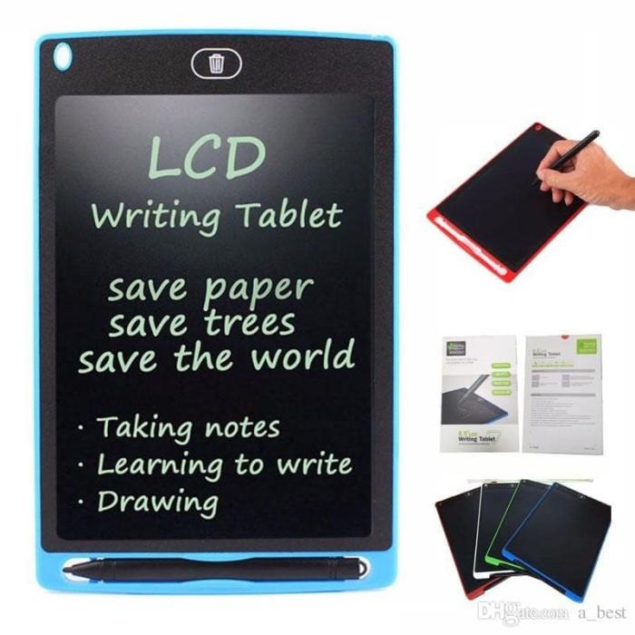 Mainan Tab LCD Writing Drawing Tablet Papan Tulis Gambar LCD 202-9 - Merah