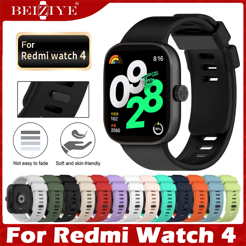 Dây Đeo Silicone For Xiaomi Redmi watch 4 Dây Đeo Thể Thao Đồng Hồ Thông Minh Vòng Tay For Xiaomi Redmi Watch4 Dây Đeo Tay Phụ Kiện Watch4
