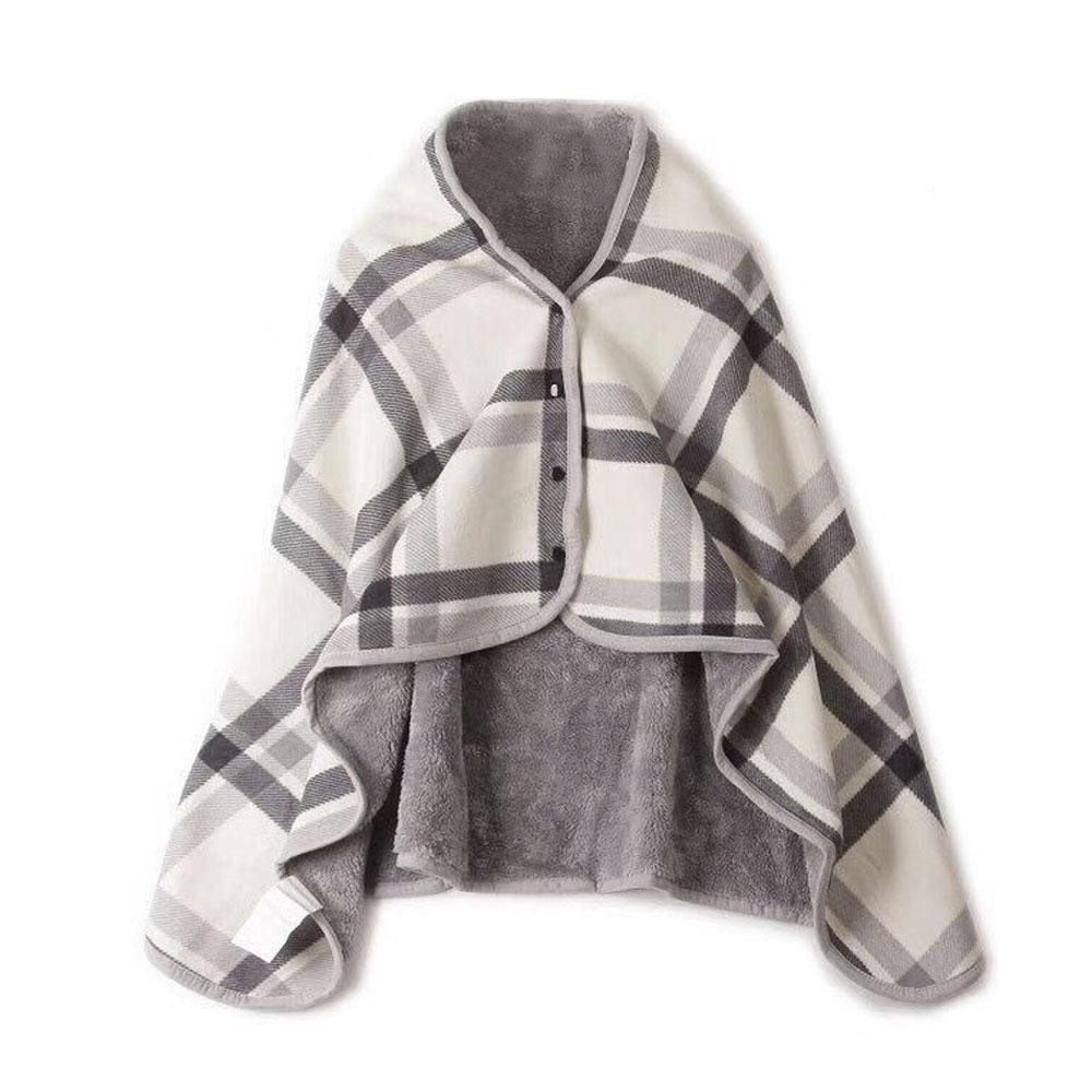CONVENE MAXIMIZE64ZE3 Vải flannel Khăn choàng đeo được Giữ ấm Mùa đông Chăn văn phòng thoải mái và tiện lợi  Thường ngày Chăn khăn choàng đa chức năng dành cho phụ nữ và sử dụng văn phòng - 6