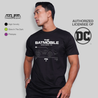 Azura Tshirt DC Comics Original Batmobile Forever Photopia Glow Hitam