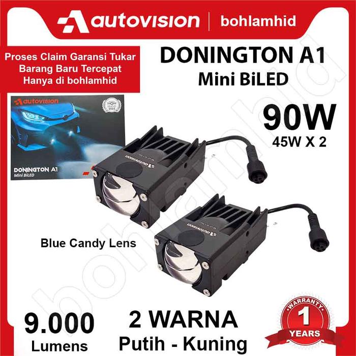 PROMO LAMPU MINI BILED DAYTONA DONINGTON A1 PROJEKTOR 90W 2WARNA 9000LM BLUE CANDY LENS MOBIL DAN MOTOR - OTO EXPRESS Harga 1,550,000 rupiah*Gratis Ongkir