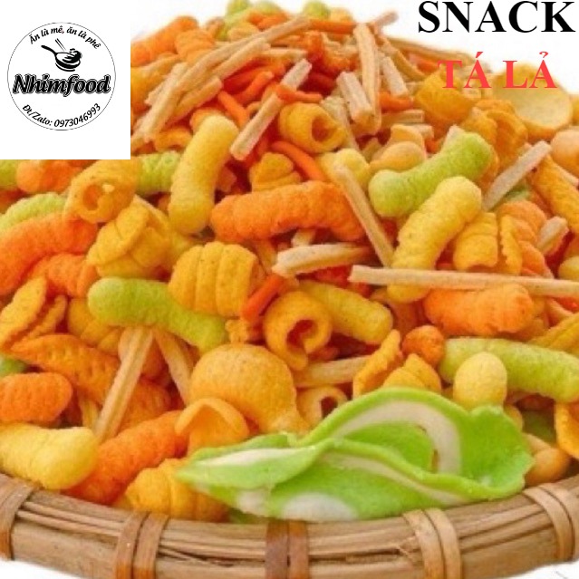 1KG SNACK TÁ LẢ MIX ĐỦ VỊ GIÒN TAN