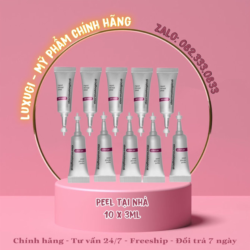Bộ sản phẩm peel da tại nhà Dermalogica Rapid Reveal Peel (10tuýp x 3ml)