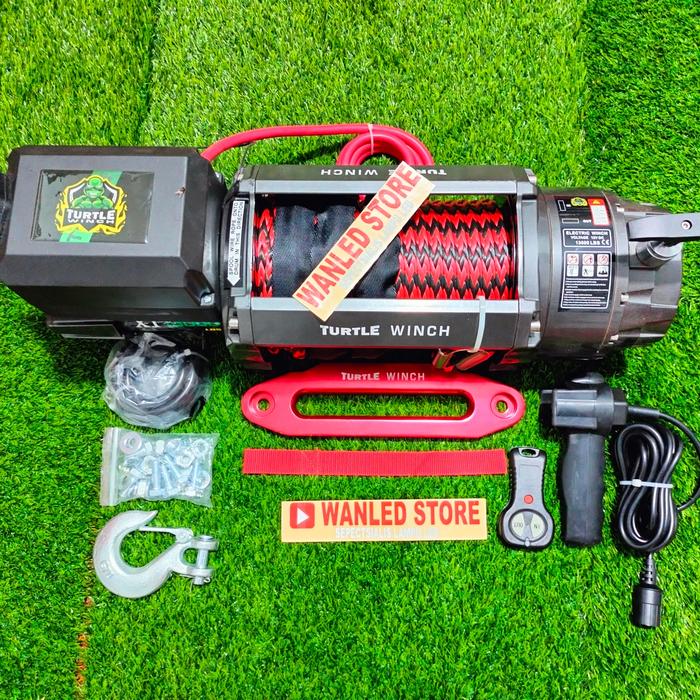 WINCH DERAK WINCH OFFROAD TURTEL 13000 LBS 6.5 TON TALI PLASMA -pistons up Harga 7,480,000 rupiah*Gratis Ongkir