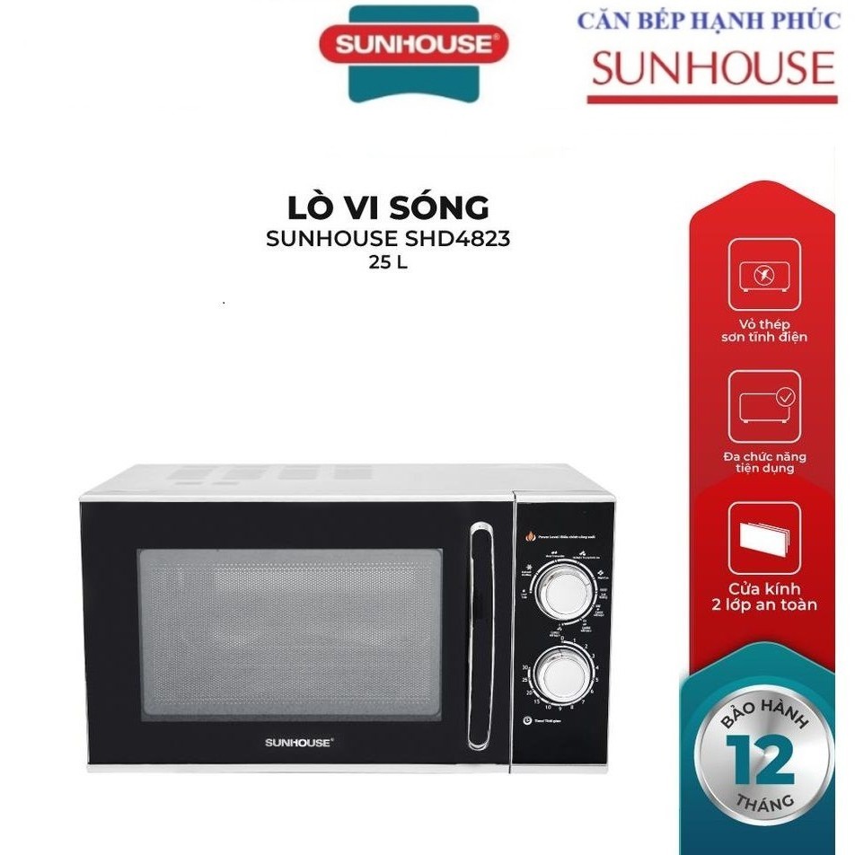Lò vi sóng 25L SUNHOUSE SHD4823