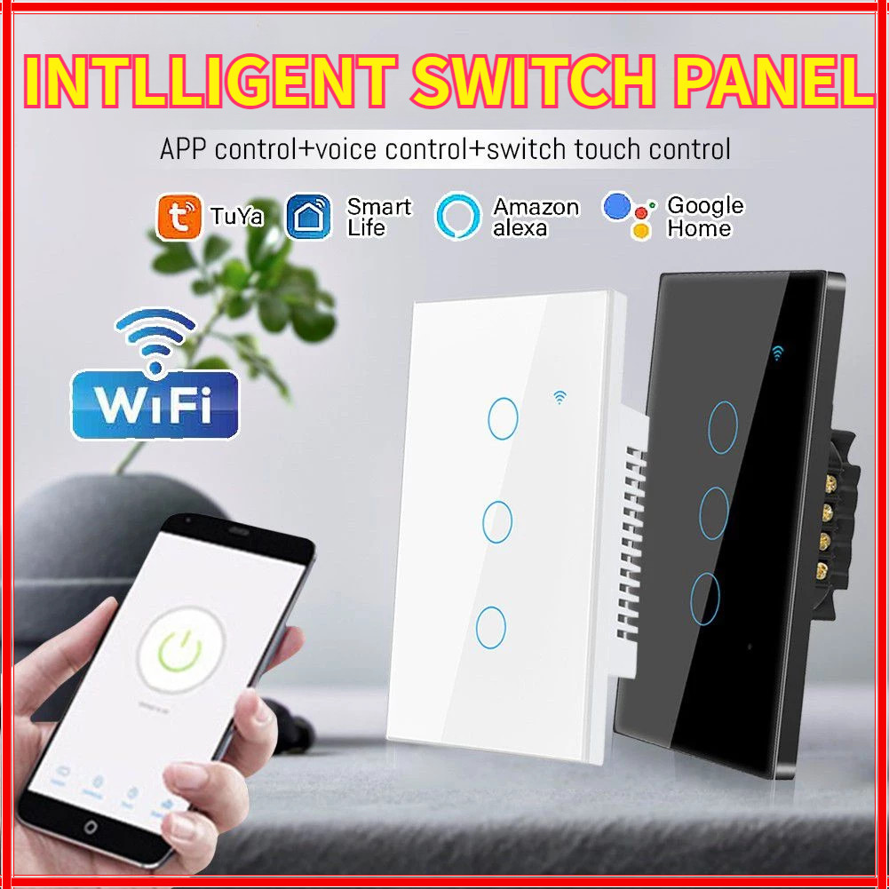 Công Tắc Thông Minh Wifi Công Tắc Thông Minh Nút 1/2/3/4 Tương Thích Với Alexa Voice Và Google Assistant