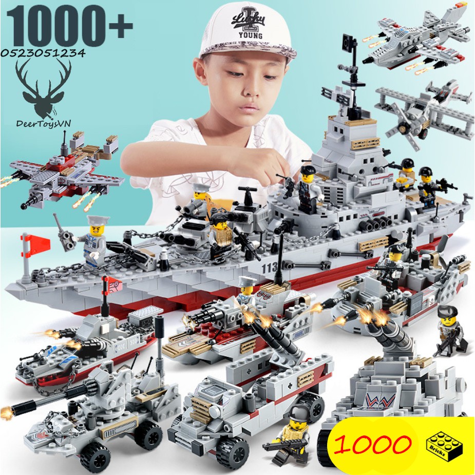 BỘ ĐỒ CHƠI XẾP HÌNH LEGO Chiến Hạm,LEGO TÀU CHIẾN,LEGO TÀU SÂN Bay