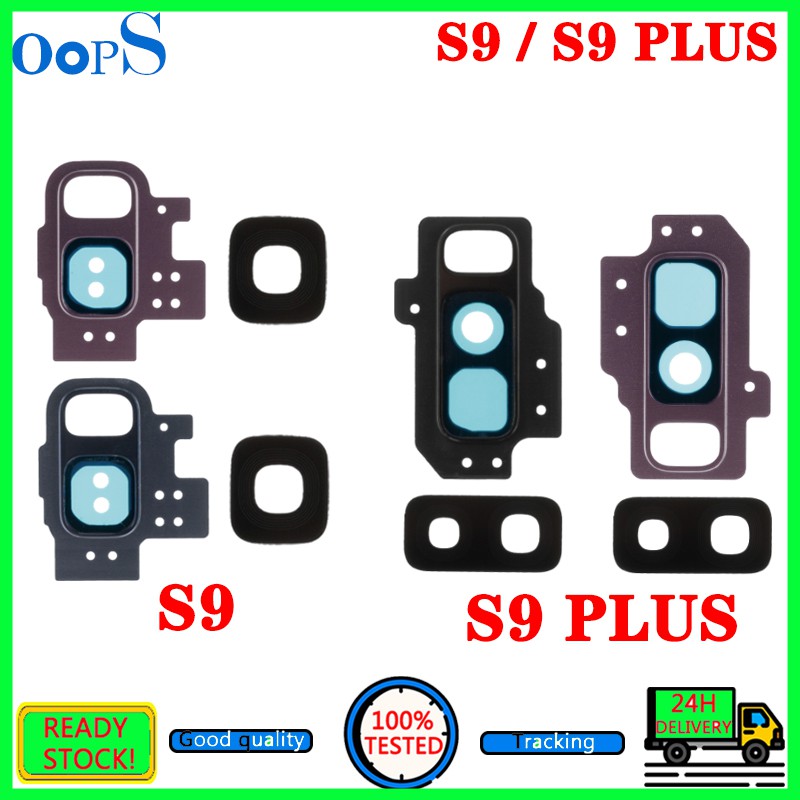 S9 cộng với camera mặt lưng phía sau tròng kính cho Samsung Galaxy S9 S9 + s9plus + Khung Camera chủ