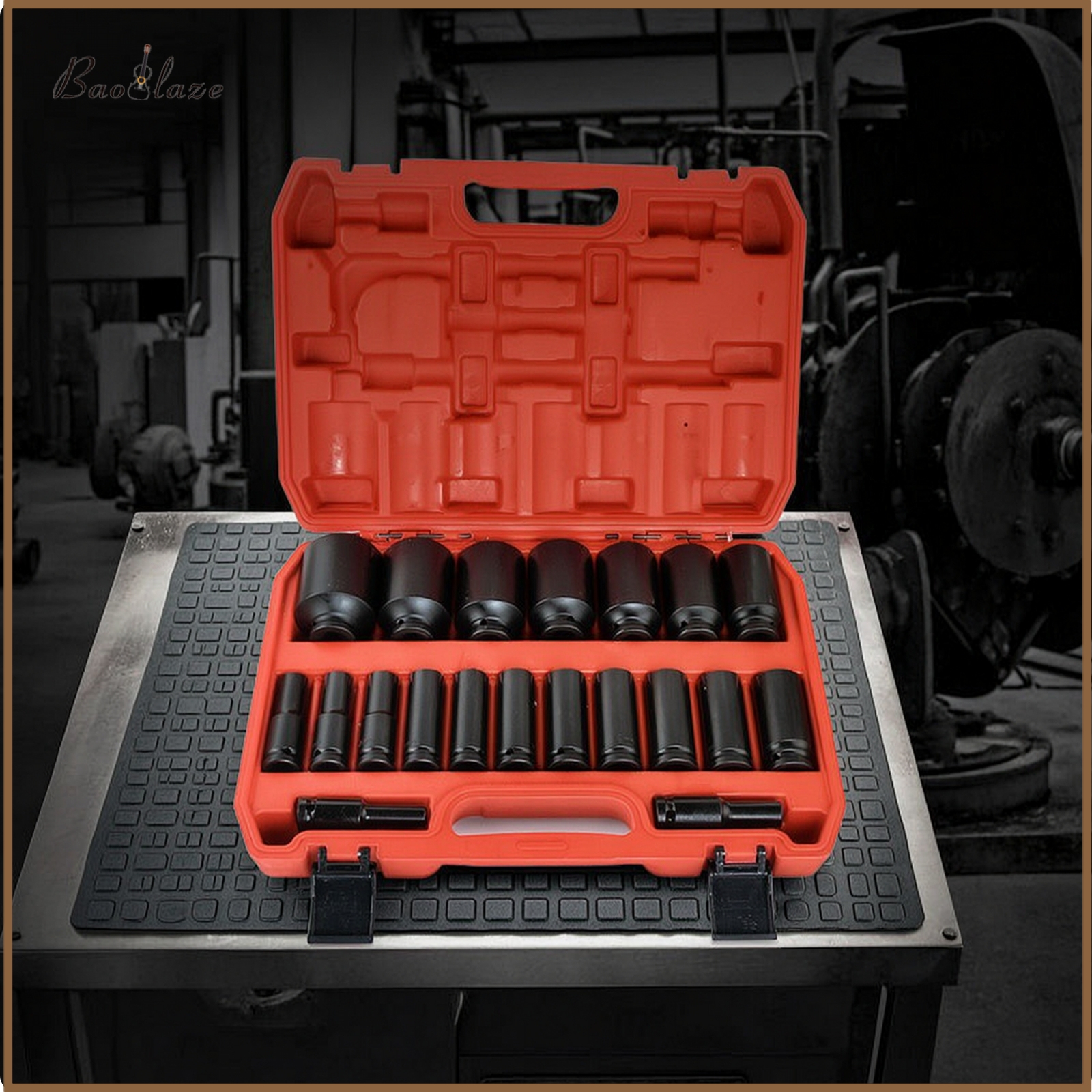 Baoblaze 1/2-Inch Drive Deep Socket Set 20-Piece Impact Socket Set Rust-Resistant Tools Chrome Vanadium for Garage, Workshop ราคา 10,405 บาท*ส่งฟรี
