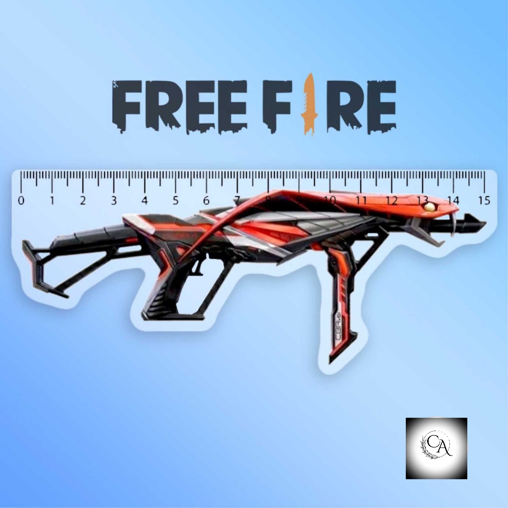 Mô hình Thước Kẻ Học Sinh 15cm In Free Fire Cs Go Counter Strike Cf Game