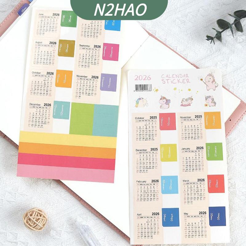 2026 Calendar StickersMonthly Planner StickersLabels For Diy Scrapbook Journals NotebooksSchedulingSchool Office Use