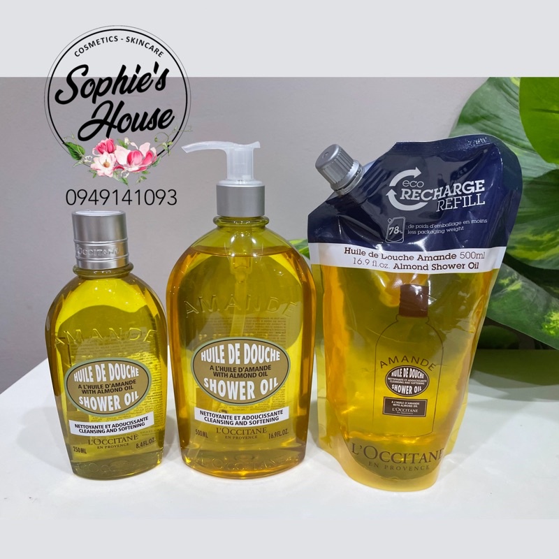 Dầu tắm hạnh nhân Loccitane / L’Occitane Almond Shower Oil