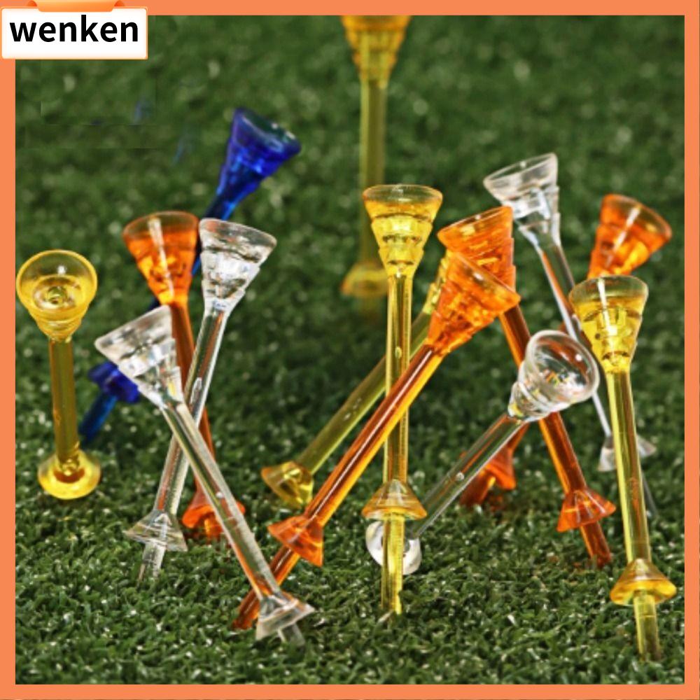 WENKEN 20Pcs Phong cách Martini Tee Golf Hai Lớp Siêu mịn Giá đỡ bóng golf Màu sắc ngẫu nhiên Độ bền và ổn định Đinh nhựa