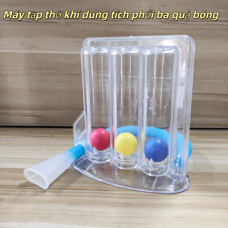 ❤️ Máy tập thở có thể thổi có thể hút ba quả bóng Dung tích phổi Đào tạo chức năng phổi Tập luyện thở