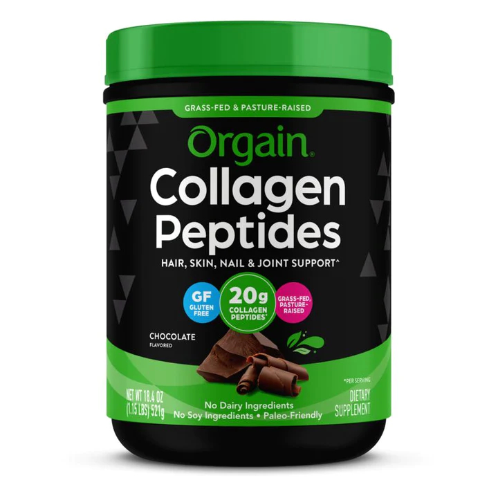 Orgain Hydrolyzed Collagen Peptides Bột collagen thủy phân làm đẹp