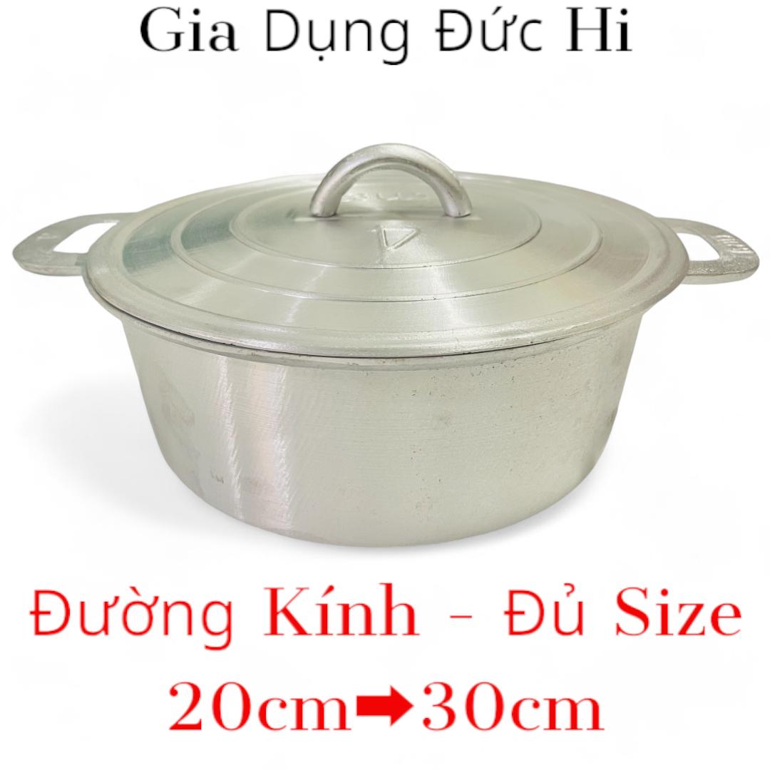 Nồi Gang Đúc Nguyên Khối Thái Lan Đủ Size - Nồi Gang Thái Lan Nấu Cơm Kho Cá Siêu Ngon