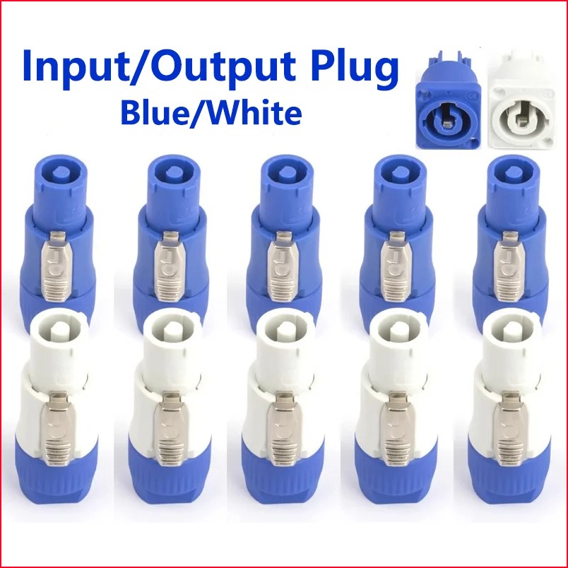 【HOT 】 5PCS 3 pins 20A 250V NAC3FCA NAC3FCB Powercon Connector Male Plug For Electric Drill LED ScreenStage Lighting Power Connecting