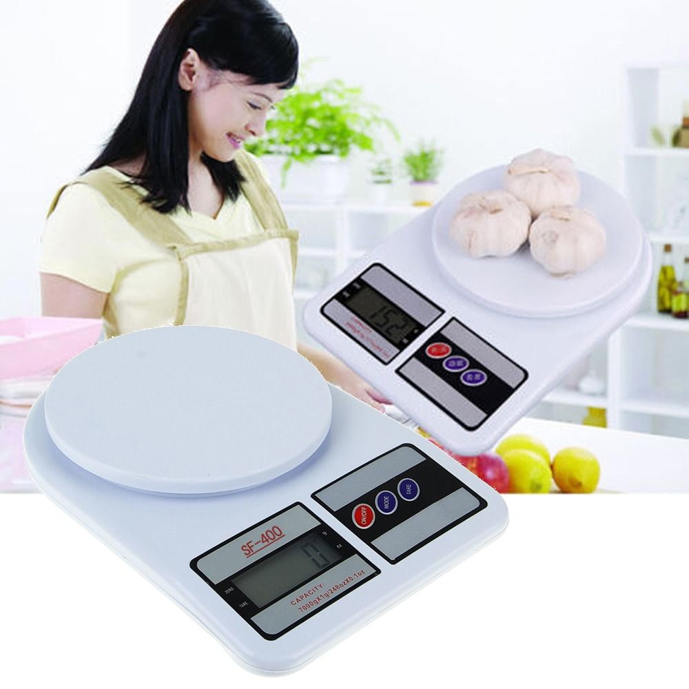 LEMONL 5/10kg Cân bưu chính Điện tử LCD kỹ thuật số Cân thực phẩm nướng kỹ thuật số Chống va đập Nhựa Cân nhà bếp Thực phẩm