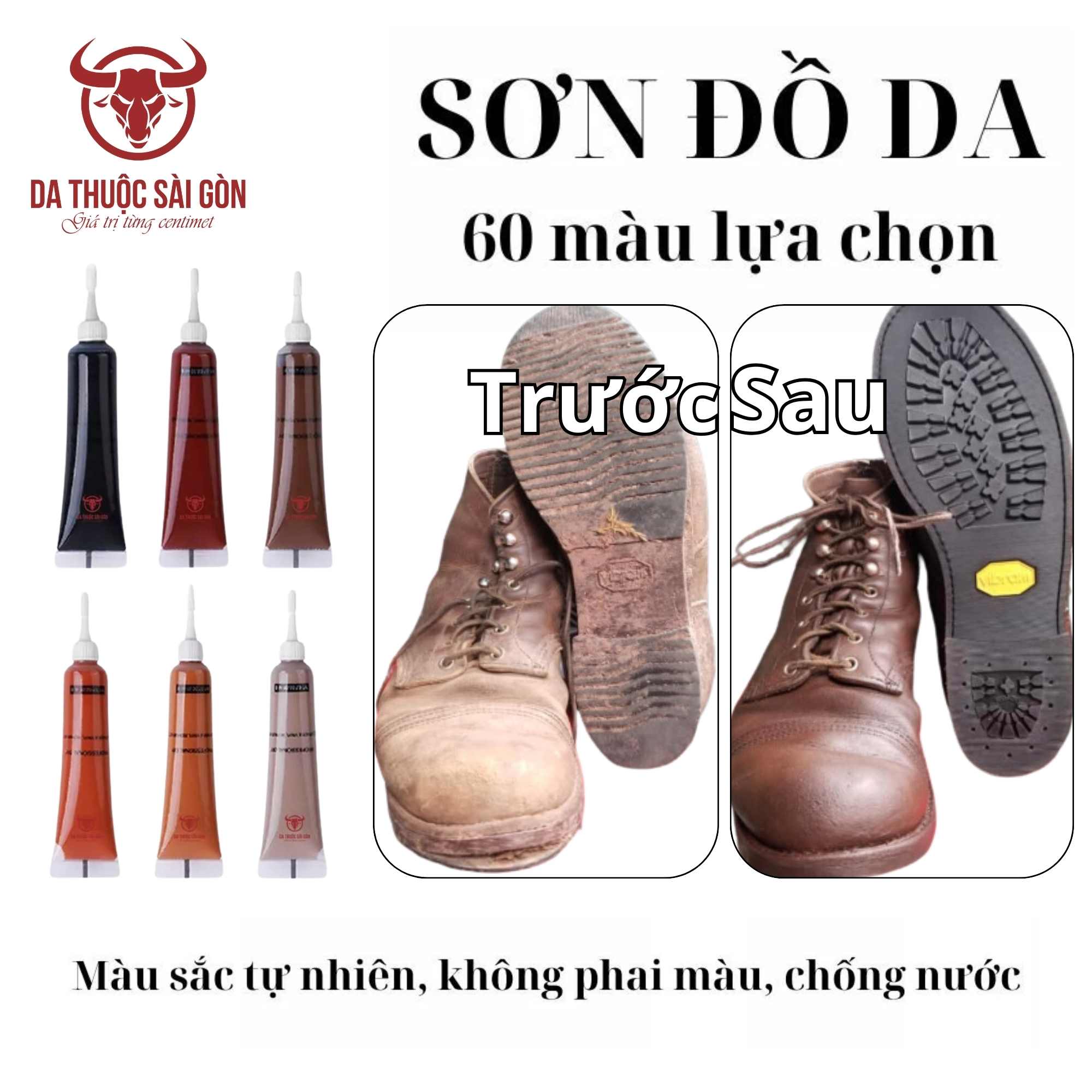 Combo tip sơn giày da, ghế sofa có 60 màu lựa chọn - Da Thuộc Sài Gòn - TIP
