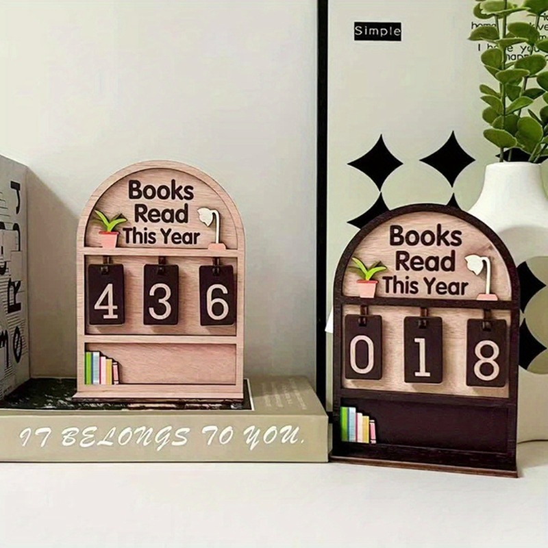 Annual Reading Count Display, Student and Teacher Bookshelf Decorations, Reading Challenges, and Gifts for Book Lovers