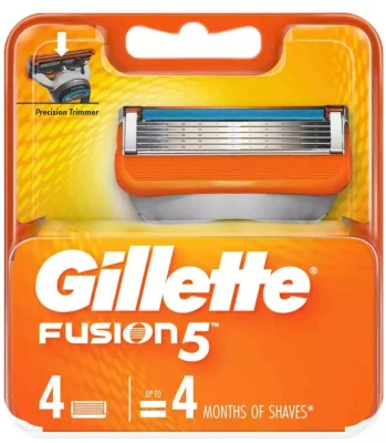 GILLETTE Fusion Razor Blades -4 Cartridges