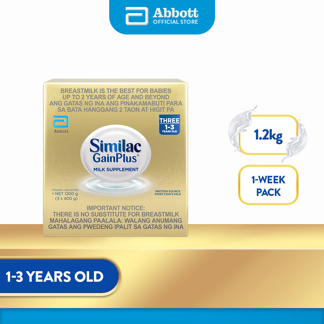 Similac GainPlus 1.2kg for Children 1-3 Years Old Milk Supplement Powder