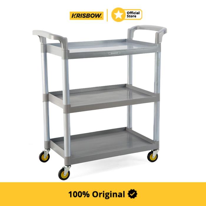 TROLI TIGA TINGKA 80X41X90 CM - ABU-ABU Harga  1,556,000 rupiah*Gratis Ongkir