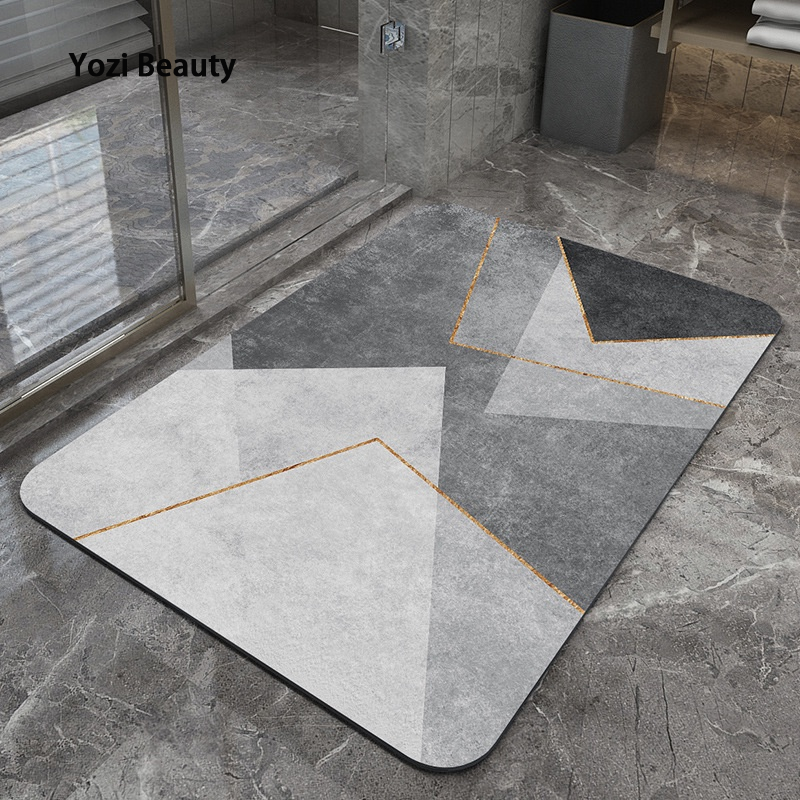 TIANLEYU Bathroom/bathroom floor mats have good absorption and are easy to prevent slipping/dust ราคา 82 บาท*ส่งฟรี