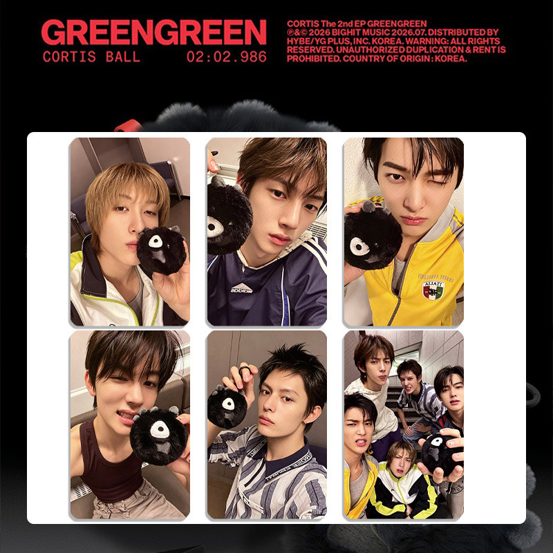 Thẻ Mini CORTIS GREENGREEN Idol Kpop Thẻ Pop-up Bưu thiếp Thẻ sưu tầm