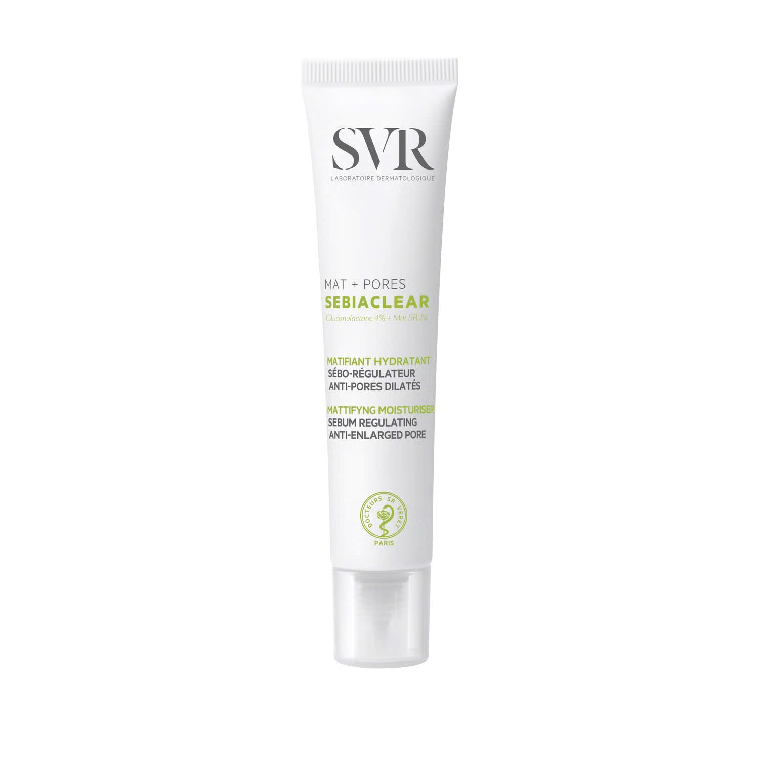 Kem Dưỡng Kiềm Dầu SVR Sebiaclear Mat + Pores 40ml – Giảm Bóng Nhờn,  Se Khít Lỗ Chân Lông