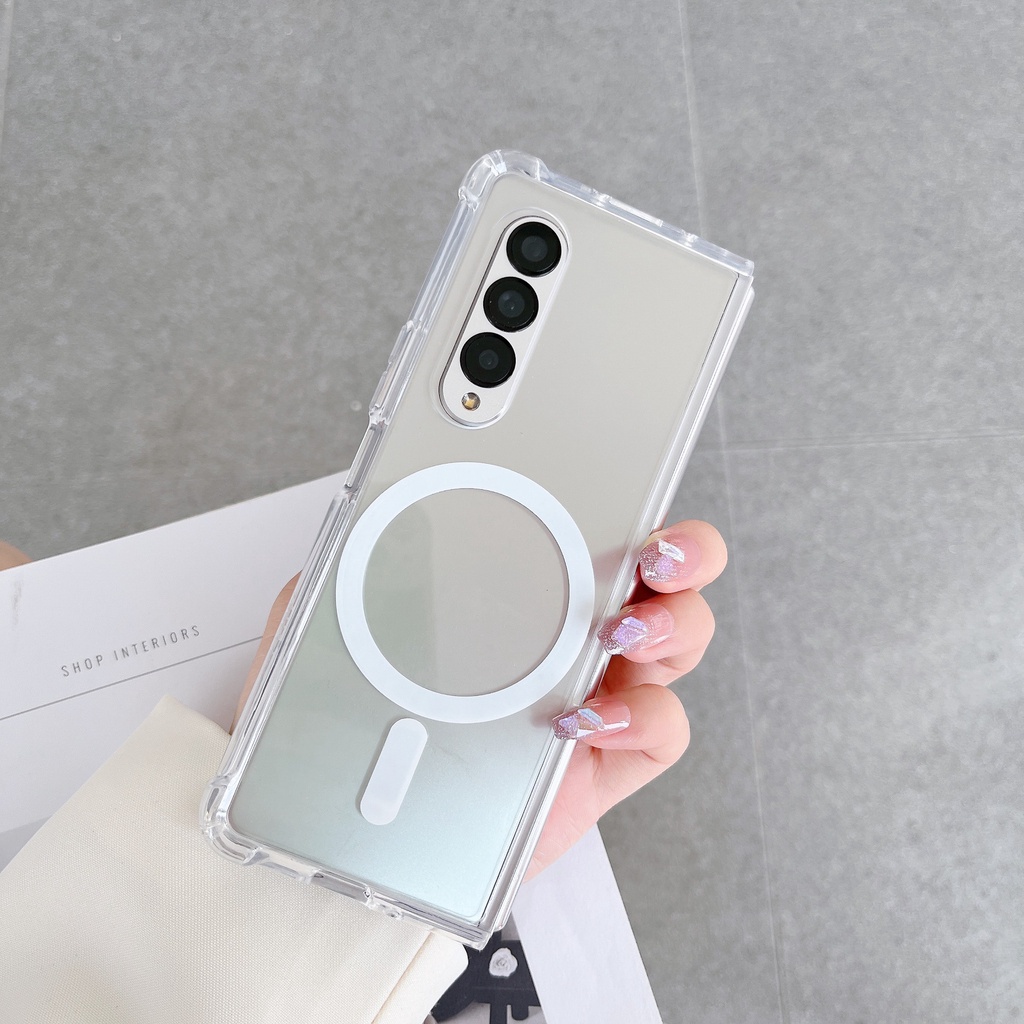 Ốp lưng chống sốc, hỗ trợ sạc không dây cho Samsung Galaxy Z Fold 3