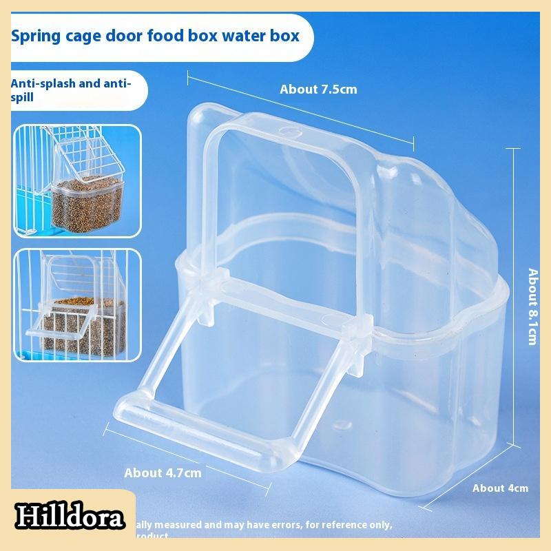 [Hilldora] Công suất lớn chim trung chuyển Hộp chống giật gân chim thực phẩm quả bền Vẹt ăn hộp cho chim vừa nhỏ - 8