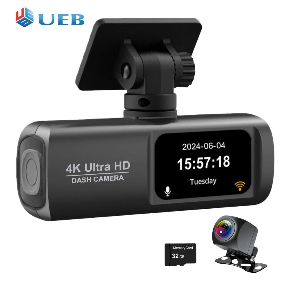 4K Driving Video Recorder Front and Rear Car Camera Dashboard Camera Recorder ราคา 2,467 บาท*ส่งฟรี