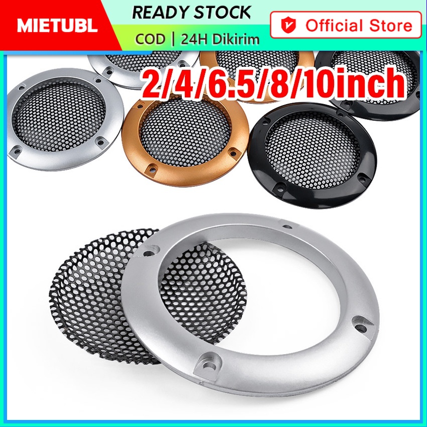 Tutup Grill Speaker Cover Pelindung Speaker Audio Ukuran 6.5 Inch / 8 Inch / 10 Inch / 4 Inch / 2 Inch Bahan Metal Mesh Ram Audio Speaker Cover Decorative Circle Metal Mesh Grille tutup grill speaker Harga 9,000 rupiah*Gratis Ongkir