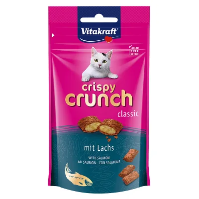 Vitakraft Crispy Crunch Cat Treat 60g -Salmon