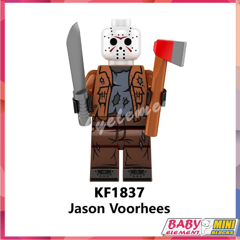 Jason voorhees Minifigures pennywise beetlejuice Bily Sally Jack torrance Đồ chơi mô hình mini sinh 